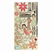 Cosmo Cricket - Art Angel Collection - Ready Set Chipboard