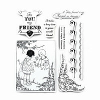 Cosmo Cricket - Art Angel Collection - Cling Mounted Rubber Stamps