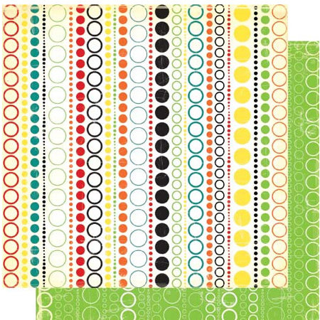Cosmo Cricket - Hello Sunshine Collection - 12x12 Double Sided Paper - Hula Hoop, CLEARANCE