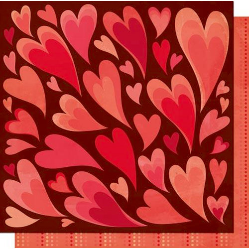 Cosmo Cricket - Chemistry Collection - Valentines - 12 x 12 Double Sided Paper - She Loves Me