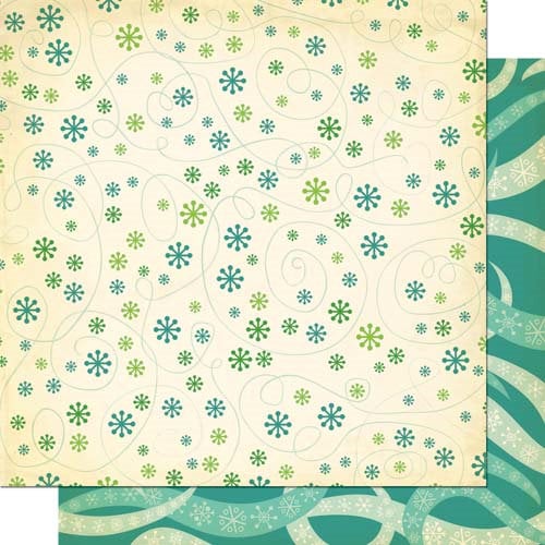 Cosmo Cricket - Jolly By Golly Collection - 12 x 12 Double Sided Paper - Breezy Freezy