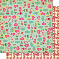 Cosmo Cricket - Jolly By Golly Collection - 12 x 12 Double Sided Paper - Smitten Mitten