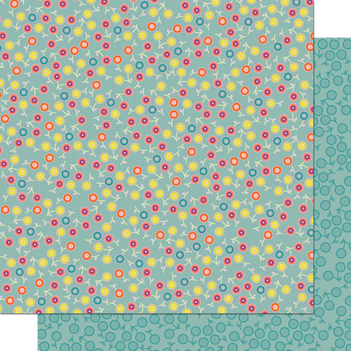 Cosmo Cricket - Pixie-Licious Collection - 12 x 12 Double Sided Paper - Flower Fields