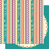 Cosmo Cricket - Pixie-Licious Collection - 12 x 12 Double Sided Paper - Brownie Bands