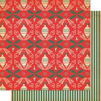 Cosmo Cricket - Dear Mr. Claus Collection - Christmas - 12 x 12 Double Sided Paper - Trim-Trim-er-ee