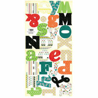 Cosmo Cricket - Hello Sunshine Collection - 12x24 Die Cut Button Fashions - Alphabet, CLEARANCE