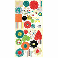 Cosmo Cricket - Hello Sunshine Collection - 12x24 Die Cut Button Fashions, CLEARANCE