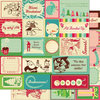Cosmo Cricket - Jolly By Golly Collection - 12 x 12 Double Sided Paper - Elements