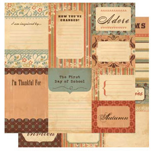 Cosmo Cricket - Gretel Collection - Journaling Cards, CLEARANCE