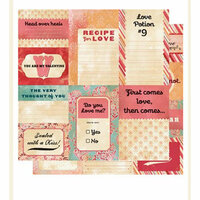 Cosmo Cricket - Hey Sugar Collection - Valentine's Day - Paper - Journaling Cards, CLEARANCE