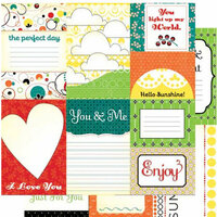 Cosmo Cricket - Hello Sunshine Collection - 12x12 Cardstock Journal Cards