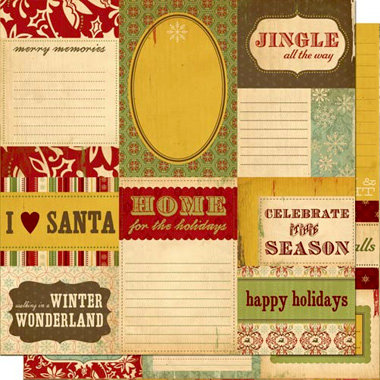 Cosmo Cricket - Oh Joy Collection - 12 x 12 Double Sided Paper - Journaling Cards