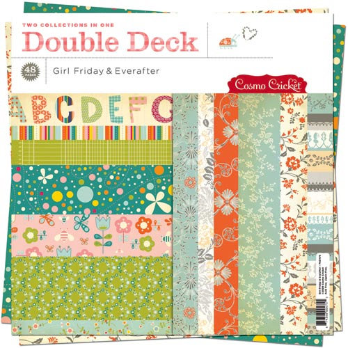 Cosmo Cricket - Girl Friday and Everafter Collections - Double Deck 12 x 12 Paper Pad , CLEARANCE