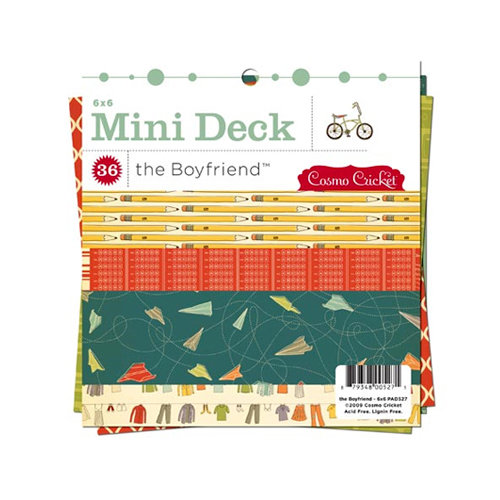 Cosmo Cricket - The Boyfriend Collection - Mini Deck - 6 x 6 Paper Pad