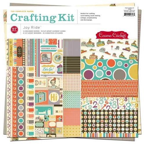 Cosmo Cricket - Joy Ride Collection - Paper Crafting Kit Cosmo Cricket - Joy Ride Collection - Paper Crafting Kit