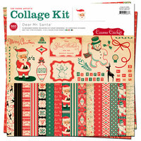 Cosmo Cricket - Dear Mr. Claus Collection - Christmas - Collage Kit