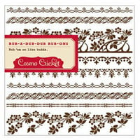 Cosmo Cricket - Gretel Collection - Rub Ons - Autumn Borders , CLEARANCE