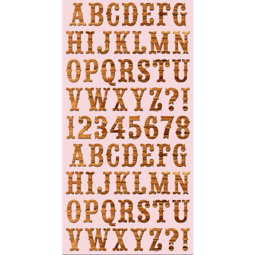 Cosmo Cricket - Ready Set Chipboard - High Noon Alphabet