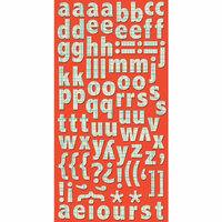 Cosmo Cricket - Ready Set Chipboard - Blue Line Alphabet, CLEARANCE