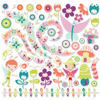 Cosmo Cricket - Pixie-Licious Collection - 12 x 12 Ready Set Chipboard, CLEARANCE