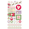 Cosmo Cricket - Mitten Weather Collection - Christmas - Ready Set Chipboard