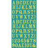 Cosmo Cricket - Ready Set Chipboard - Lime Rickey Alphabet