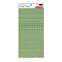 Cosmo Cricket - Tiny Type Collection - Alphabet Cardstock Stickers - Green