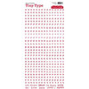 Cosmo Cricket - Tiny Type Collection - Alphabet Cardstock Stickers - Top Secret