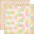 Carta Bella Paper - Baby Mine Collection - Girl - 12 x 12 Double Sided Paper - Alphabet Soup