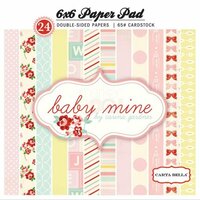 Carta Bella Paper - Baby Mine Collection - Girl - 6 x 6 Paper Pad