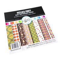 Catherine Pooler Designs - In The Kitchen Collection - 6 x 6 Patterned Paper - Potluck Party