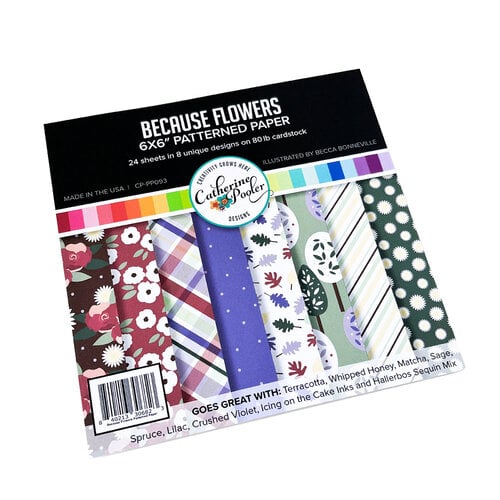 Catherine Pooler Designs - 6 x 6 Patterned Paper Pack - Because Flowers