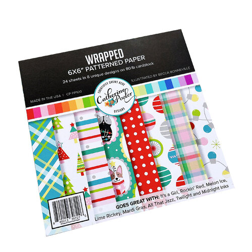 Catherine Pooler Designs - Christmas Critters Collection - 6 x 6 Patterned Paper Pack - Wrapped