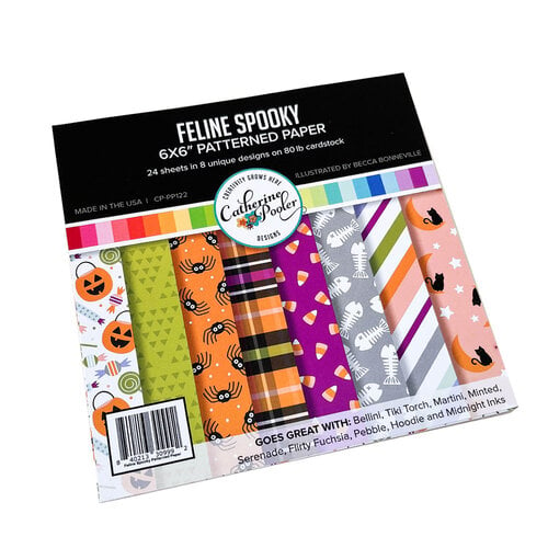 Catherine Pooler Designs - Halloween - 6 x 6 Patterned Paper Pack - Feline Spooky