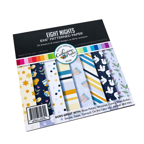 Catherine Pooler Designs - Love And Light Collection - 6 x 6 Patterned Paper Pack - Eight Nights