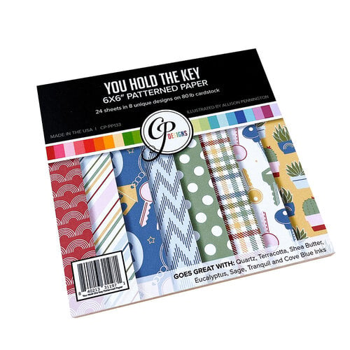 Catherine Pooler Designs - Eau De Perfection Collection - 6 x 6 Patterned Paper Pack - You Hold the Key