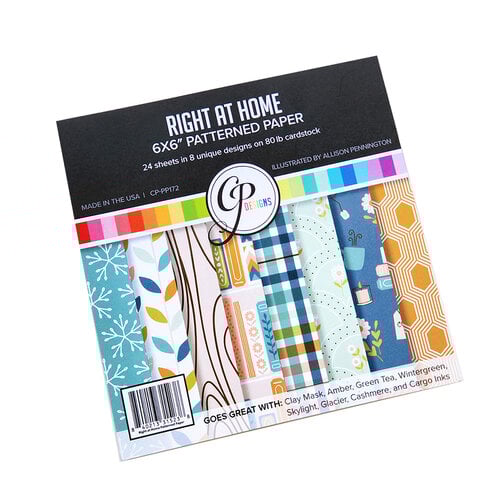 Catherine Pooler Designs - Curl Up With Winter Collection - 6 x 6 Paper Pad - Right at Home