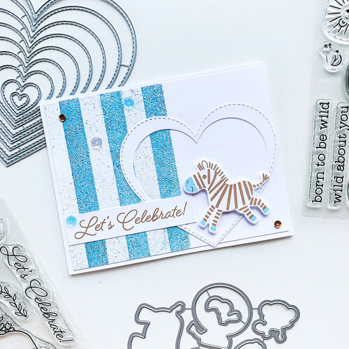 Catherine Pooler Designs - One Plus One Collection - Dies - Nested Stitched Hearts