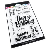 Catherine Pooler Designs - Let's Party Collection - Clear Photopolymer Stamps - Happy Birthday Many Ways