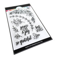 Catherine Pooler Designs - Christmas - Clear Photopolymer Stamps - Peace Love and Holly