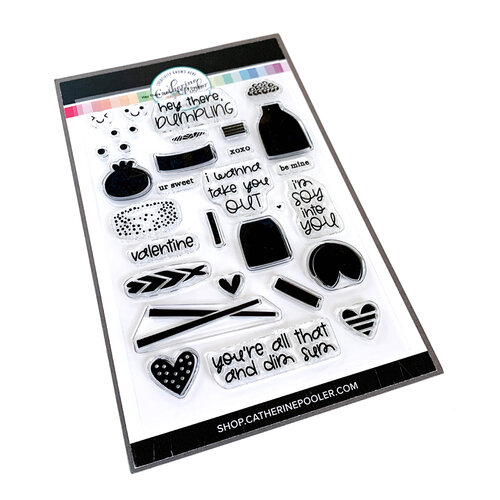 Catherine Pooler Designs - Love N Hearts Collection - Clear Photopolymer Stamps - Hey There Dumpling
