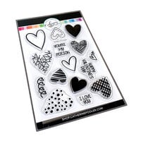 Catherine Pooler Designs - Love N Hearts Collection - Clear Photopolymer Stamps - Hip Hearts