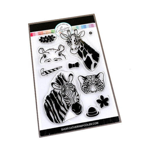 Catherine Pooler Designs - On Safari Collection - Clear Photopolymer Stamps - Take a Peek