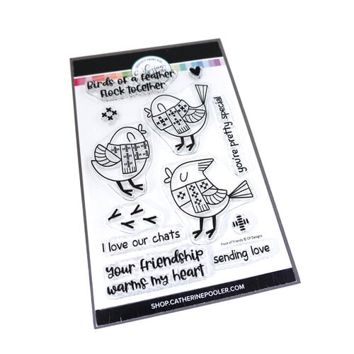 Catherine Pooler Designs - Clear Photopolymer Stamps - Flock of Friends