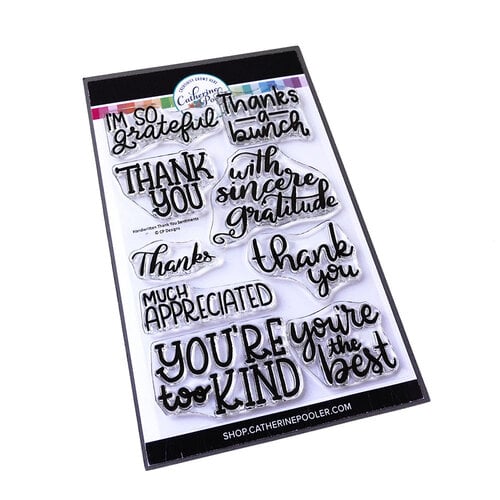 Catherine Pooler Designs - Clear Photopolymer Stamps - Handwritten Thank You Sentiments