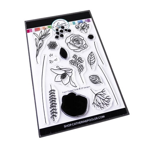 Catherine Pooler Designs - Magnificent Mom Collection - Clear Photopolymer Stamps - Fresh Picked Floral