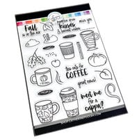 Catherine Pooler Designs - Latte and Leaves Collection - Clear Photopolymer Stamps - Fall Calls For Lattes