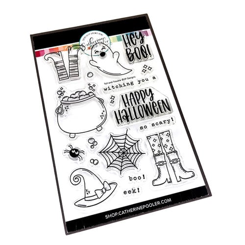 Catherine Pooler Designs - Sweet-n-Spooky Collection - Halloween - Clear Photopolymer Stamps - Toil and Trouble