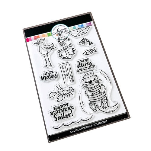 Catherine Pooler Designs - Summer At The Shore Collection - Clear Photopolymer Stamps - Ahoy Matey