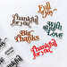 Catherine Pooler Designs - Feeling Fall Collection - Clear Photopolymer Stamps - Joyful Thanks Sentiments